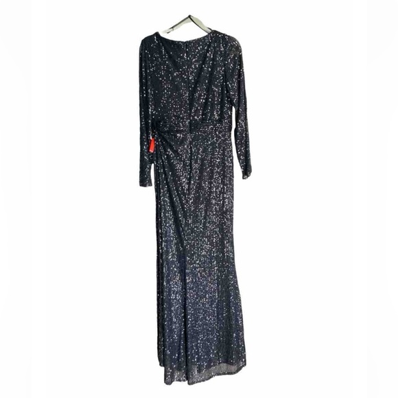 Ieena for Mac Duggal Gown Style 26490 Sequined Black Size 12 New With Tags - Picture 11 of 11